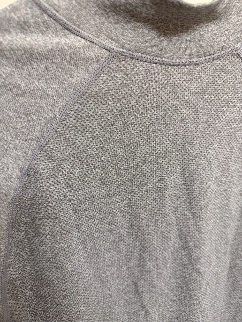 Fabletics Men's Heather Gray Quarter-Zip Pullover - Picture 6 of 6